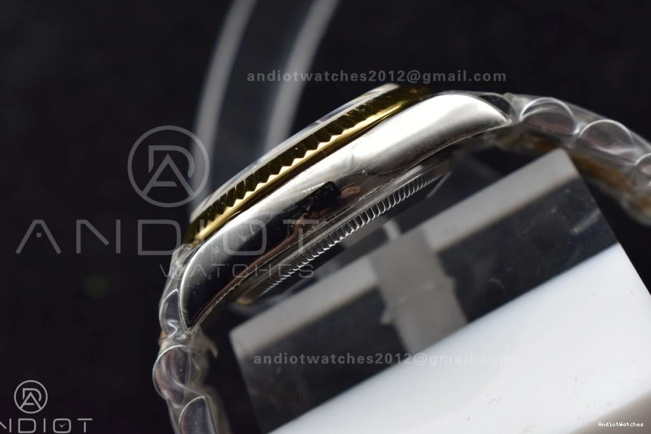 on and Ladies Syle Bezel WF Comfortable Markers Bracelet Steel Dial DateJust President Fluted Green 316L 31 278289 553 0413